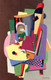 The Piano Lesson (1924) By Georges Valmier (PRT_8779) - Canvas Art Print - 15in X 23in