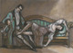 Lovers By Sergey Yurievich Sudeikin (PRT_8720) - Canvas Art Print - 20in X 15in