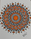 Spread happiness all around with the lovely Orange Mandala art (ART_8016_58458) - Handpainted Art Painting - 5in X 8in