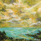 Sunrise III (ART_6676_58397) - Handpainted Art Painting - 10in X 10in