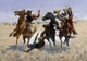 Aiding A Comrade (1890) By Frederic Remington (PRT_9127) - Canvas Art Print - 40in X 28in