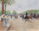 Sur Les Champs √âlys√©es (1892) By Jean B√©raud (PRT_9176) - Canvas Art Print - 18in X 14in