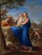 The Rest On The Flight Into Egypt (1758) By Pompeo Batoni (PRT_9191) - Canvas Art Print - 21in X 28in