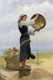 Woman Sifting (1882) By Fran√ßois Alfred Delobbe (PRT_9292) - Canvas Art Print - 16in X 25in