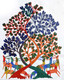 Gond tree (ART_8143_58704) - Handpainted Art Painting - 18in X 24in