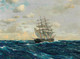 Three Master On The High Seas By Michael Zeno Diemer (PRT_9483) - Canvas Art Print - 28in X 20in