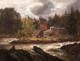 View Of H√∏nefossen (1847) By JC Dahl (PRT_9514) - Canvas Art Print - 23in X 18in