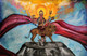 Jai Mata Vaishno Devi  (ART_1252_59105) - Handpainted Art Painting - 36in X 24in