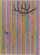 Illusion of deer (ART_8201_59063) - Handpainted Art Painting - 9in X 11in