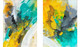 Colour Splash (Set of 2) (ART_8207_59042) - Handpainted Art Painting - 36in X 18in