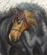 Horse- Symbol of freedom and courage (ART_8188_59007) - Handpainted Art Painting - 16in X 18in