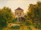 Das Gartenhaus Beim Landhaus Von Johann Baptist Weis In Speising (1845) By Friedrich Loos (PRT_9593) - Canvas Art Print - 21in X 16in