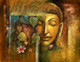 Contemplation - Buddha Meditates,Buddha,Buddhism,Peace,Meditation,Pink Lotus
