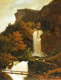The Waterfall Of Wandel, Near Brienz By Fran√ßois Diday (PRT_9624) - Canvas Art Print - 20in X 25in