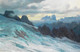 In Den Dolomiten (1922) By Rudolf Reschreiter (PRT_9646) - Canvas Art Print - 23in X 15in