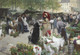 Le March√© Des Fleurs (1880) By Victor Gabriel Gilbert (PRT_9692) - Canvas Art Print - 25in X 17in