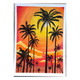 Orange sunset (ART_8206_59033) - Handpainted Art Painting - 4in X 6in