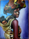 Mother and son's love (ART_8166_58809) - Handpainted Art Painting - 18in X 24in