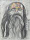 Indian Sadhu (ART_960_59495) - Handpainted Art Painting - 11in X 16in