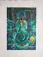 Ganesha_B (ART_8146_59389) - Handpainted Art Painting - 13in X 9in