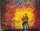 Lovely couple (ART_8179_59182) - Handpainted Art Painting - 15in X 20in
