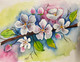 Apple blossoms (ART_8199_59645) - Handpainted Art Painting - 6in X 8in
