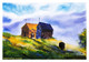 The Church (ART_6698_59655) - Handpainted Art Painting - 12in X 8in