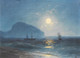 Moonlight (1899) By Ivan Konstantinovich Aivazovsky (PRT_10042) - Canvas Art Print - 23in X 17in