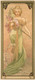 Spring (1900) By Alphonse Mucha (PRT_10187) - Canvas Art Print - 11in X 24in