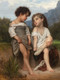 Au Bord Du Ruisseau By William Adolphe Bouguereau (PRT_10147) - Canvas Art Print - 15in X 20in