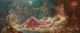 Allegory Of Sleep By Hans Zatzka (PRT_10297) - Canvas Art Print - 25in X 10in
