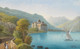 Blick Auf Schloss Chillon Am Genfer See By Hubert Sattler (PRT_10331) - Canvas Art Print - 19in X 12in