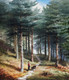 Rednal Wood, Man With A Barrow (1850) By Elijah Walton (PRT_10374) - Canvas Art Print - 19in X 23in