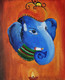 Ganesha (ART_8046_60317) - Handpainted Art Painting - 12in X 15in