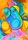 Lord Ganesha (ART_8032_60258) - Handpainted Art Painting - 11in X 13in