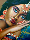 The Indian beauty (ART_7283_60256) - Handpainted Art Painting - 9in X 12in