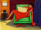 Girl In Red Oil Painting (ART_976_42309) - Handpainted Art Painting - 24in X 18in