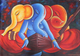 Musical Ganesha-5 (ART_3319_30679) - Handpainted Art Painting - 36in X 24in