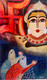 Maa Ki Bhakti (ART_5103_61145) - Handpainted Art Painting - 25in X 48in