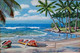 Castaway Sea Shore (ART_4094_61083) - Handpainted Art Painting - 36in X 24in