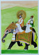 Indian prince on elephant (ART_4354_60714) - Handpainted Art Painting - 6in X 8in