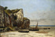 Beach In Normandy (1872) By Gustave Courbet  (PRT_10707) - Canvas Art Print - 18in X 12in