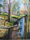 The egret (ART_8343_61405) - Handpainted Art Painting - 20in X 10in