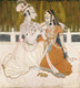 Krishna And Radha (PRT_10762) - Canvas Art Print - 25in X 28in