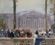 The Imperial Family Surrounded By Numerous Personalities From The Second Empire In Front Of The Bourbon Palace (1889) By Henri Gervex (PRT_10793) - Canvas Art Print - 24in X 20in