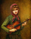 The Young Violinist By Fran√ßois Martin Kavel (PRT_10796) - Canvas Art Print - 19in X 24in