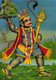 Hanuman Fetches The Herb Bearing Mountain By Raja Ravi Varma (PRT_10758) - Canvas Art Print - 17in X 25in
