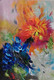 Bouquet Fantasy (ART_5868_61419) - Handpainted Art Painting - 23in X 36in