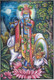 Painting of Lord Krishna Krishna painting  Radha Krishna Painting (ART_7555_61638) - Handpainted Art Painting - 20in X 29in
