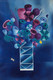 The Blue Vase (ART_767_61611) - Handpainted Art Painting - 24in X 36in